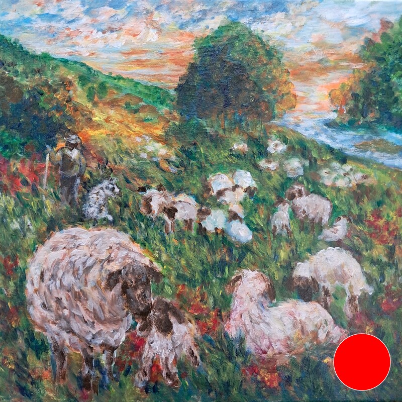 Flock by Sunset