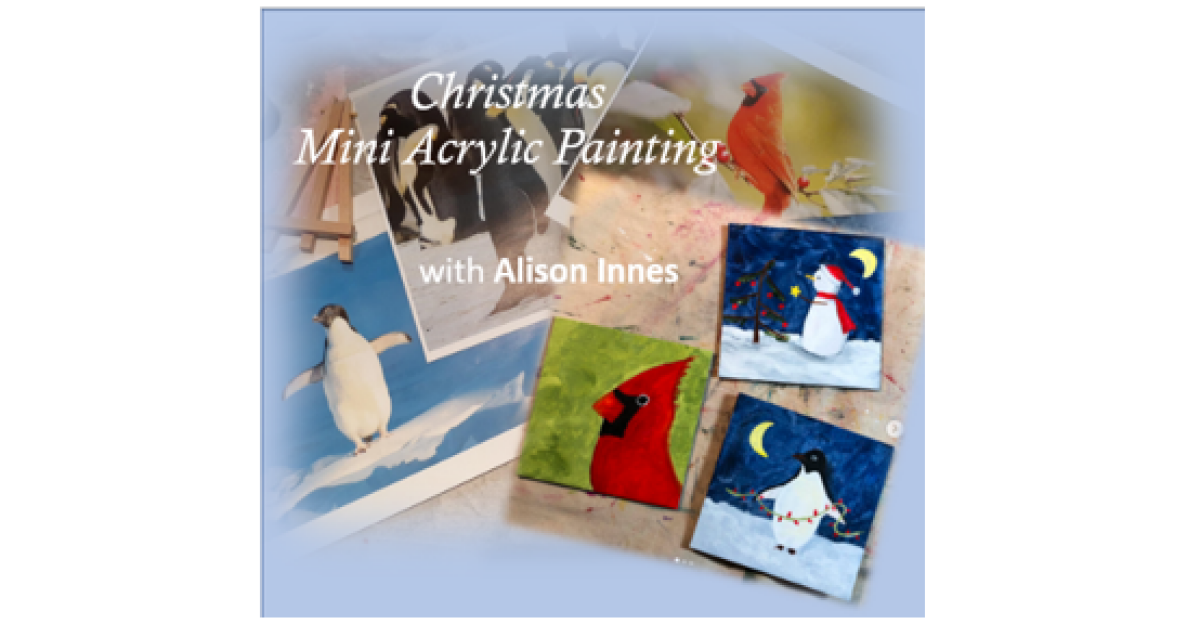 Christmas Mini Acrylic Painting with Alison Innes